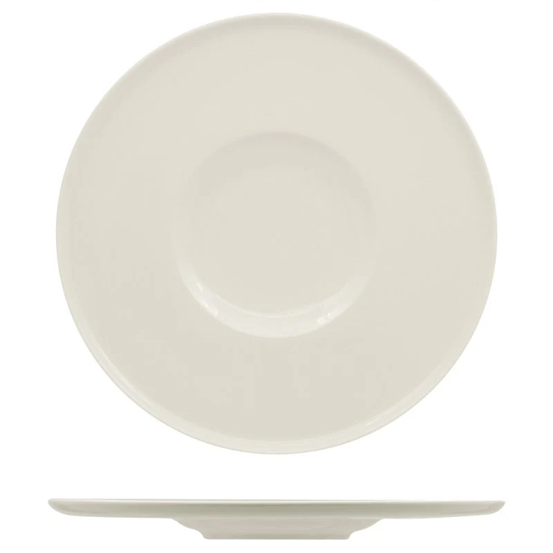 28 cm - Privilege Piatto Fondo In Porcellana - Set 6 Pz