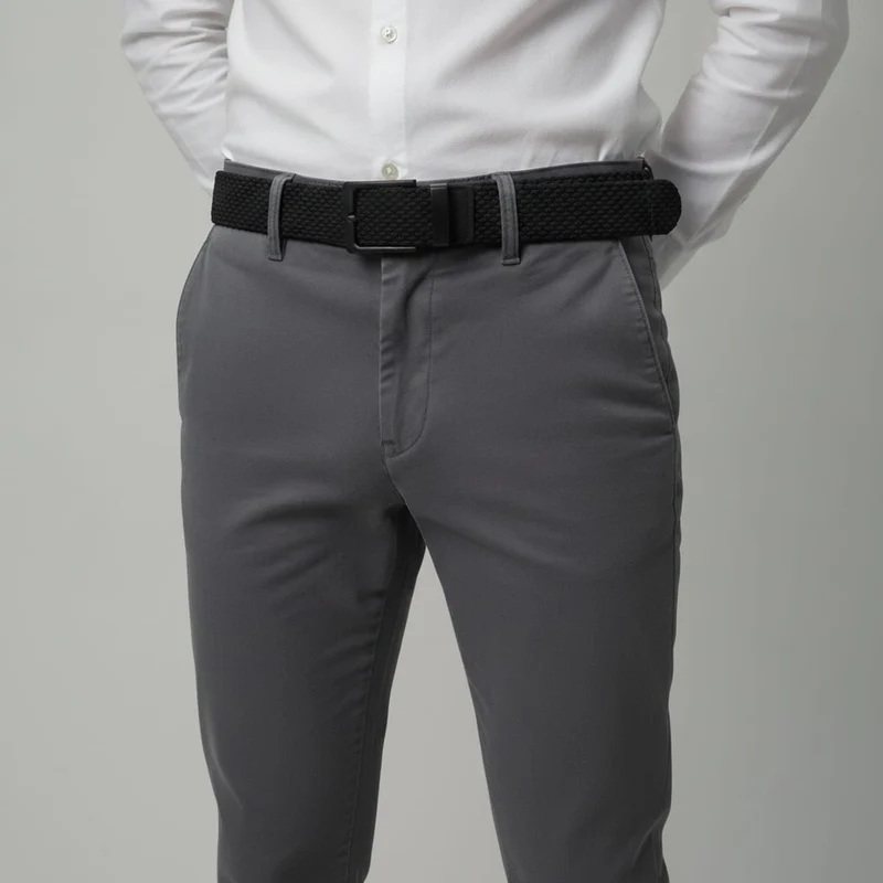 Cintura elastica uomo 3,5 cm - Nero