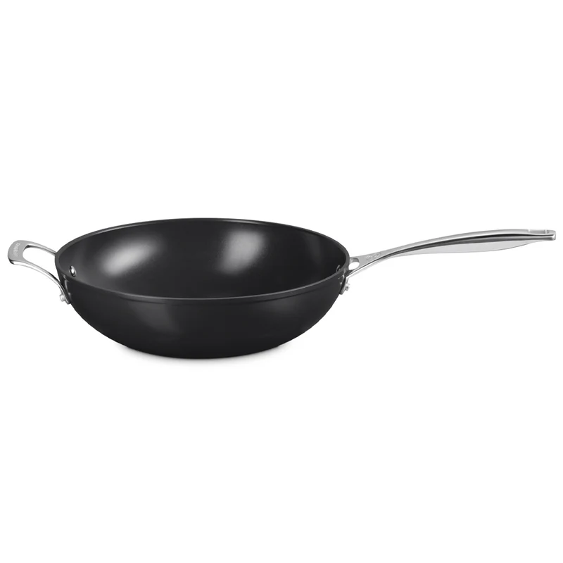 30 cm - Essential Wok Con Manico Lungo Con Rivestimento In Ceramica In Acciaio Inox
