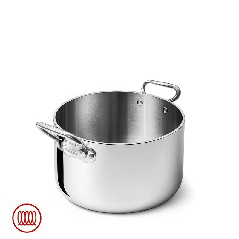 Alu-Inox 5-Ply Casseruola Alta Con Manici 1907 In Alu-Inox