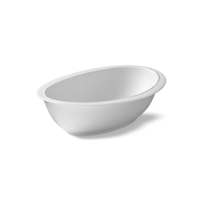 12x8.5 cm - Parthenon Coppa Ovale In Porcellana Set 18 Pz