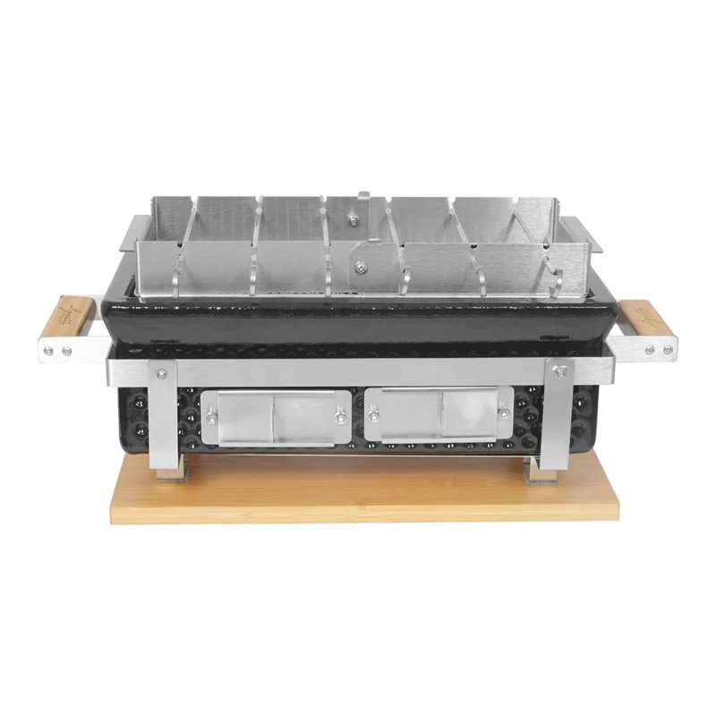 Hibachi BBPro Barbecue da Tavolo Compatto Rettangolare