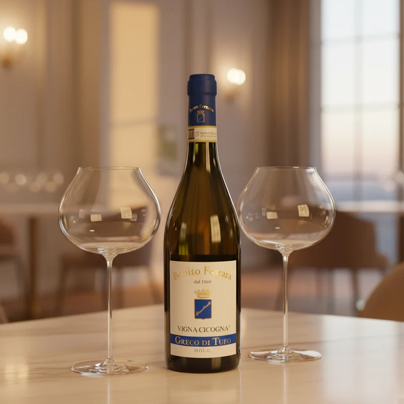 Greco di Tufo DOCG 2022 Benito Ferrara + 6 Calici Vino Bianco Umana 76 cl