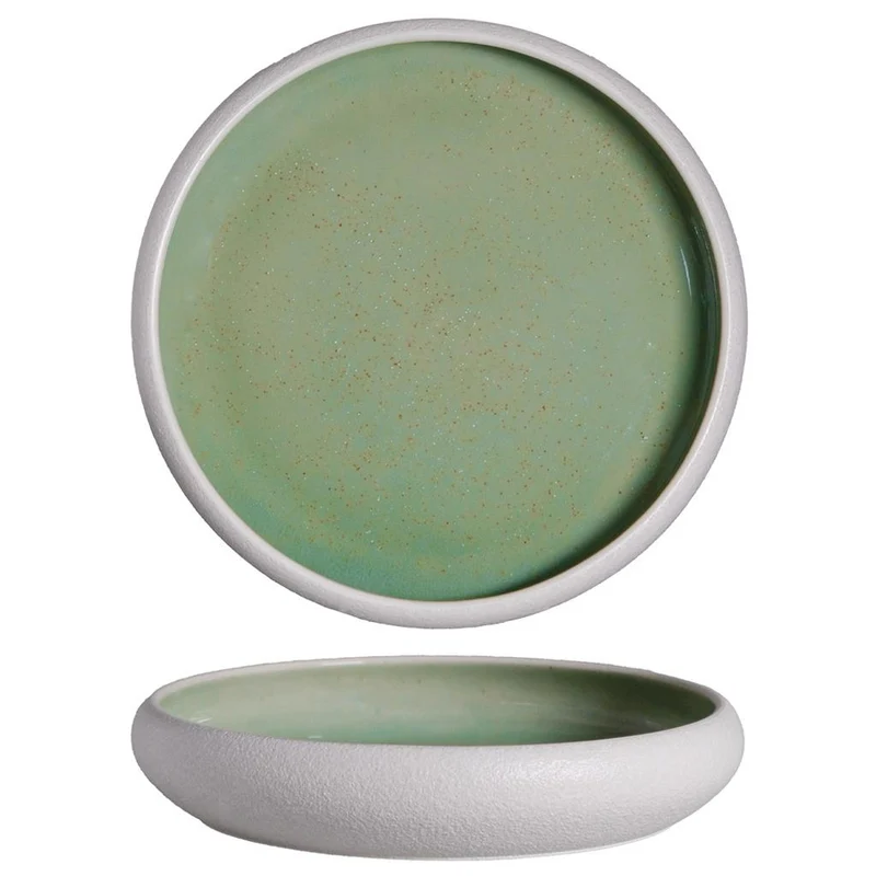 22 cm - Sandy Piatto Fondo In Stoneware Set 4 Pz