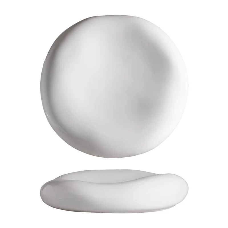 16.5 cm - Stone Piatto Presentazione Cuscino In Stoneware Set 4 Pz