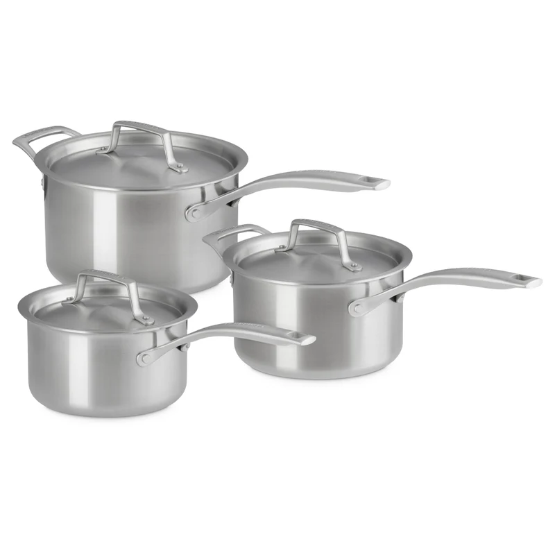 Inox Essential Set Casseruole In Acciaio Inox Set 3 Pz
