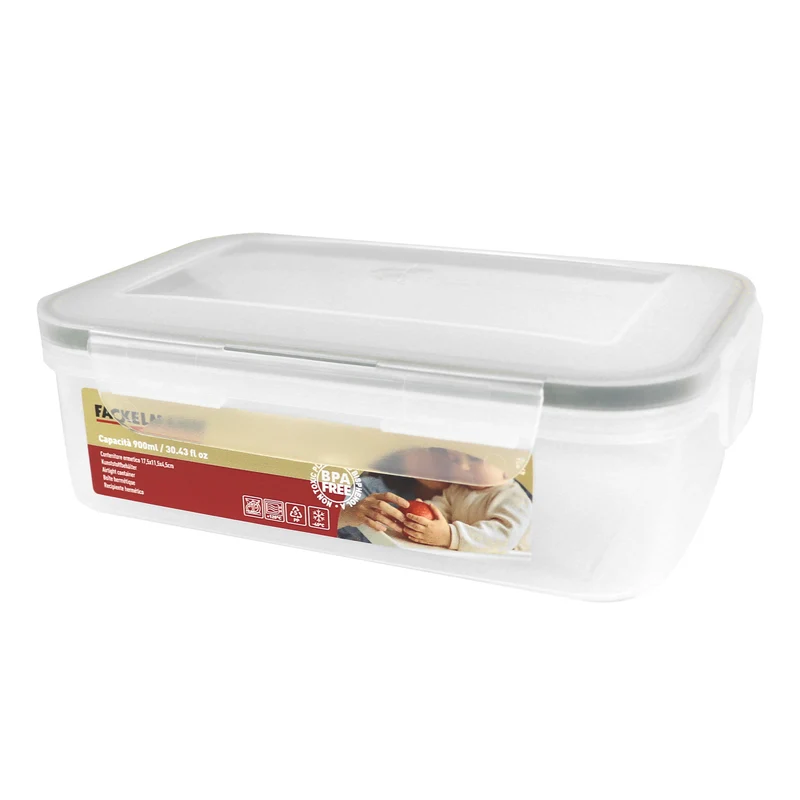 Contenitore ermetico, rettangolare, 900 ml, 17,5x11,5x4,5 cm