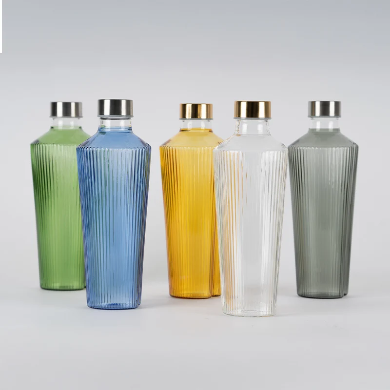 90 cl - Handy Bottiglia Acqua Soffiata e Lavorata a Mano In Vetro Borosilicato