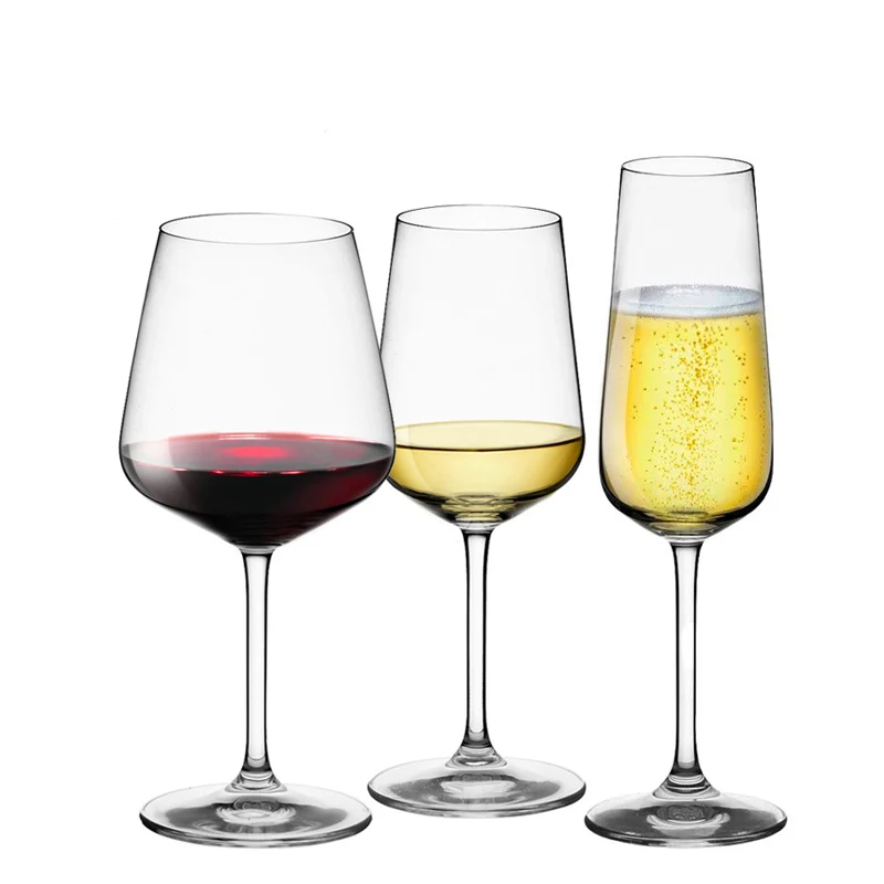 Ovid Set Calici Vino e Flute In Vetro Cristallino Set 12 Pz