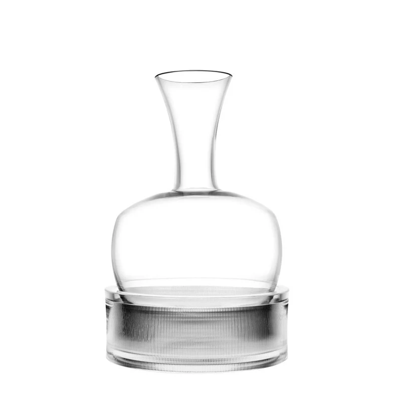 170 cl - Alavin Decanter Vino In Vetro Cristallino Con Base e Stopper AcrilicoTrasparente