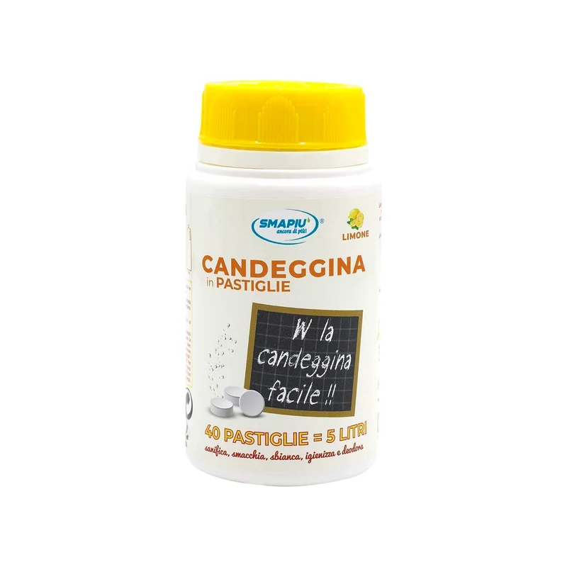 Set 40 Pastiglie Di Candeggina A Limone
