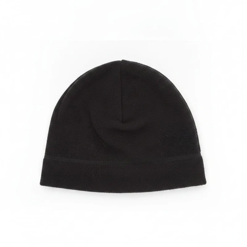 Cappello cuffia in pile basic unisex - Nero