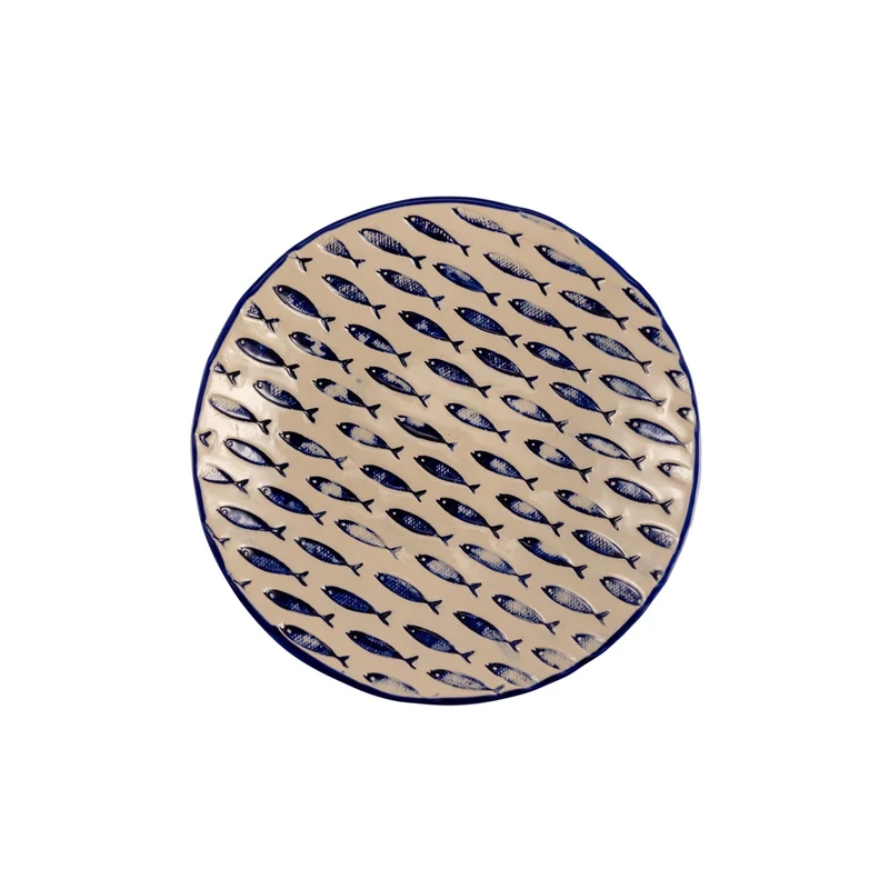 36 cm - Thalassios Coppa Rotonda In Stoneware Set 2 Pz