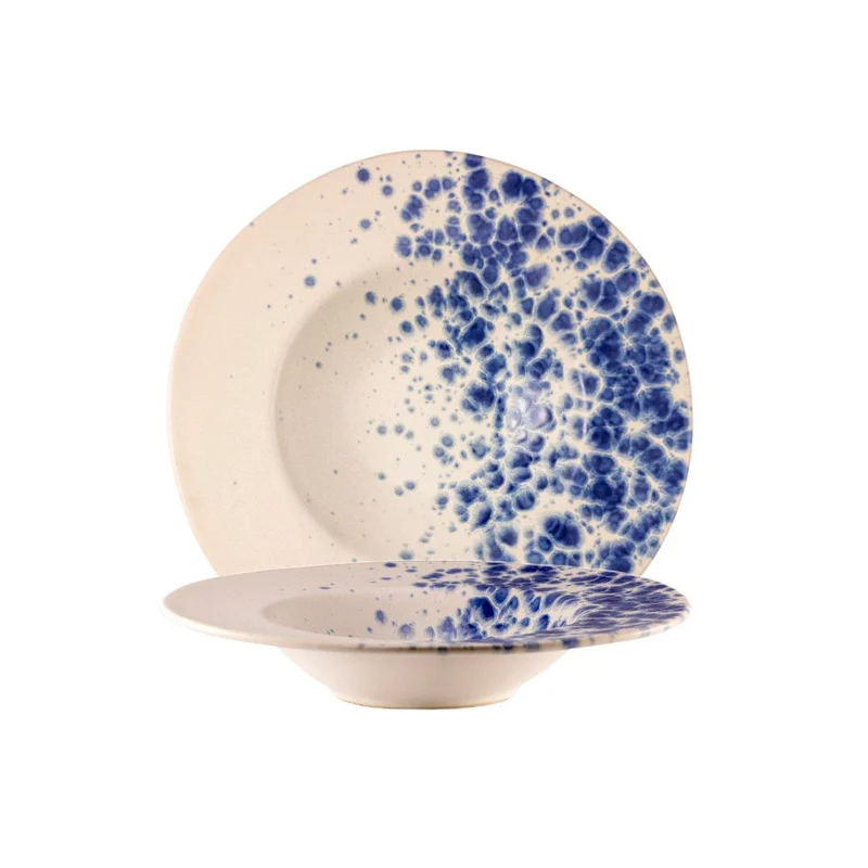28.5 cm - Phobos Piatto Pasta In Stoneware Set 6 Pz