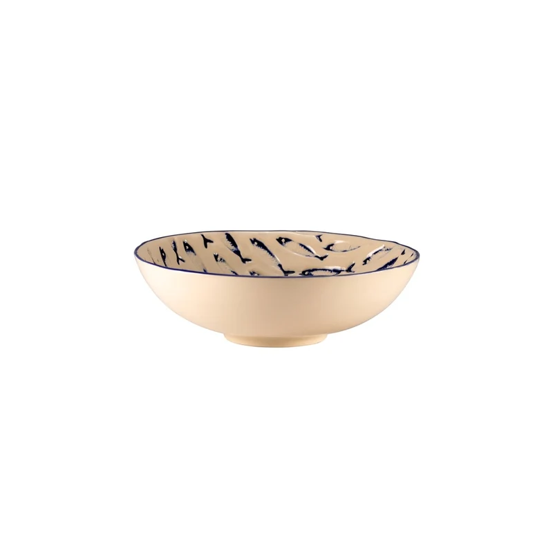 19 cm - Thalassios Coppa Rotonda In Stoneware Set 6 Pz