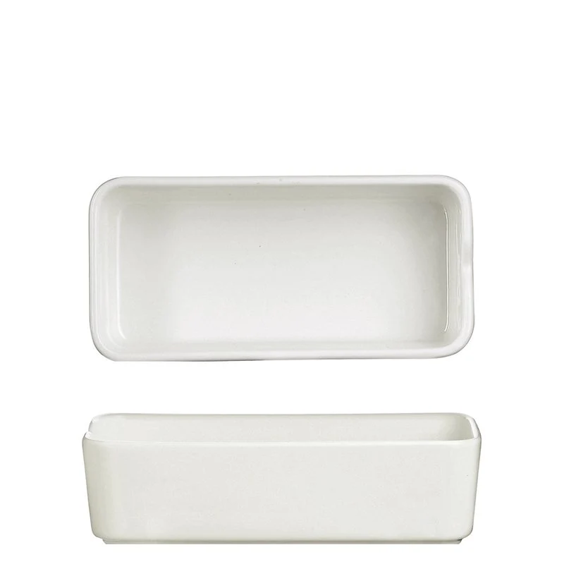 15x7.5 cm - Mekkano Coppetta Rettangolare Alta In Porcellana