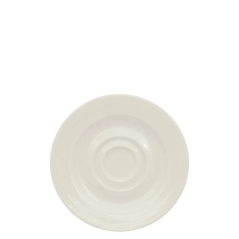 15 cm - Eclipse Piattino Tazza Thé In Porcellana - Set 12 Pz