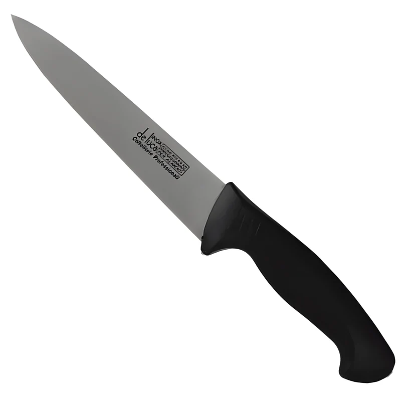 Coltello Cucina De Luca New Professional | Lama Acciaio Inox | Manico Plastica Ergonomico | Pro Top