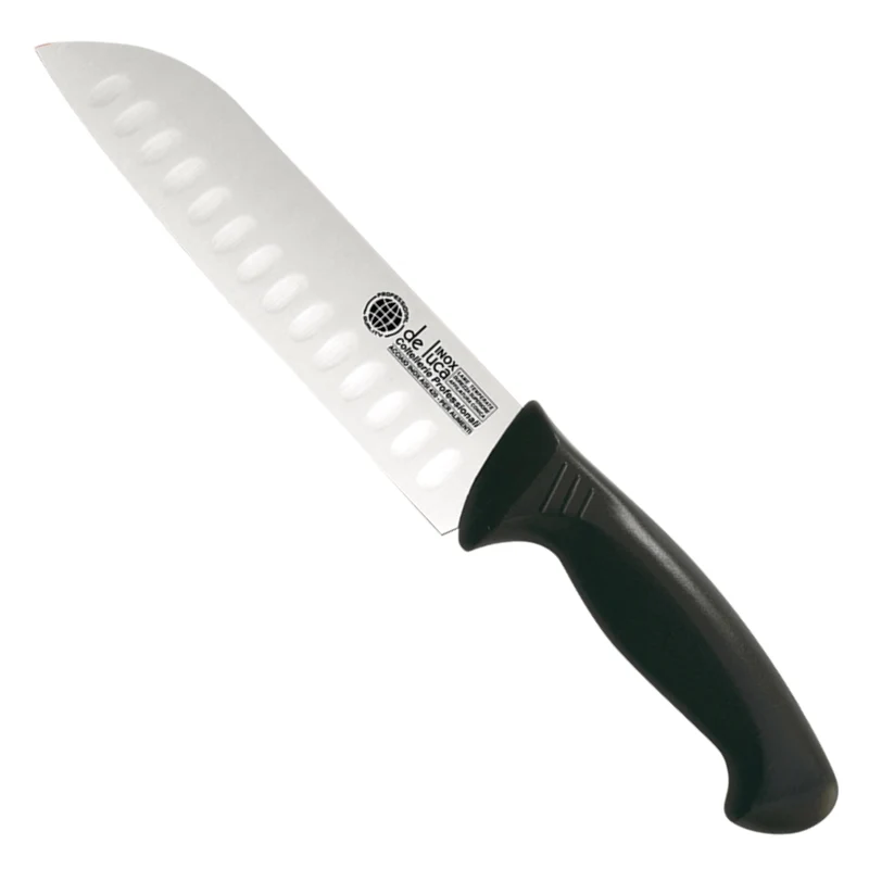 Coltello Santoku De Luca Professional | Lama Acciaio Inox AISI 420 | Manico Antiscivolo | Uso Professionale