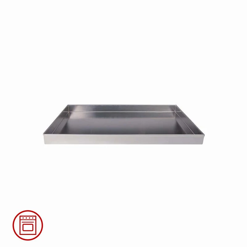 60x40 cm - Pasticceria & Pizza Teglia Rettangolare Alta Con Bordi Dritti In Lega Di Alluminio