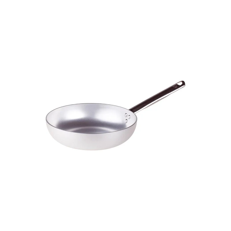 Alluminio 3mm Professionale Padella Alta Svasata Con Manico Tubolare Inox