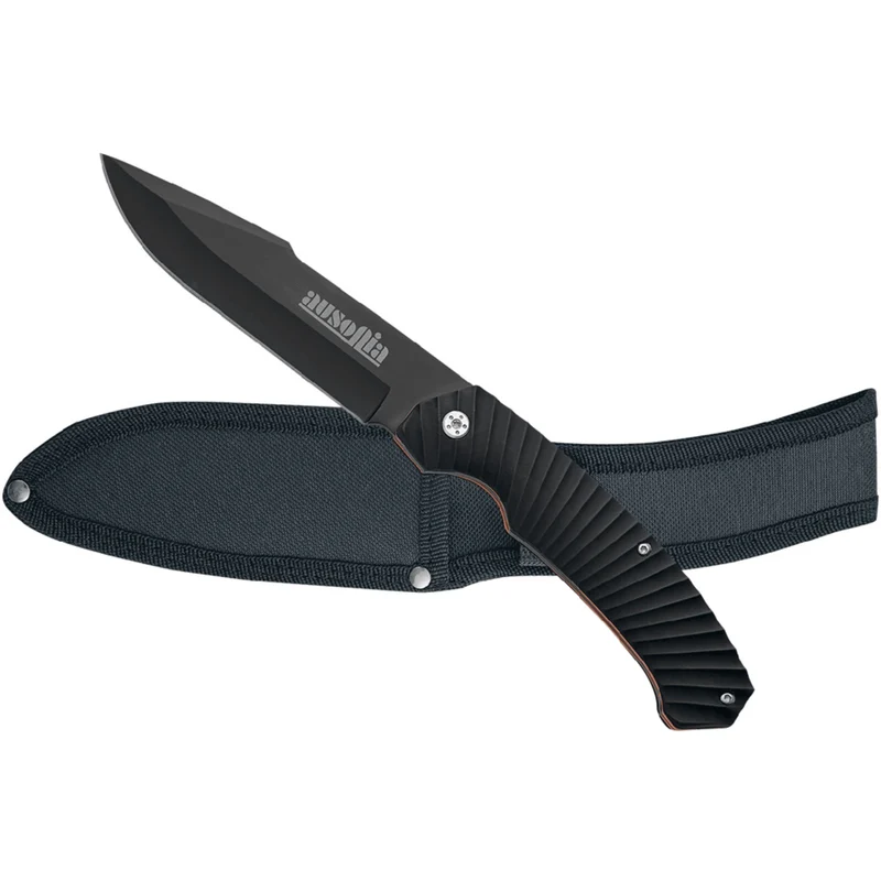 Pugnale Professionale Ausonia 'Tullamore' | Lama Acciaio Inox | Manico ABS | Fodero Tessuto