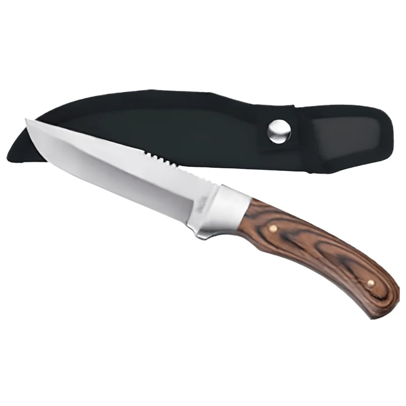 Pugnale Ausonia 'Carlow' | Lama Inox Professionale | Manico Legno Con Fodero Inclusa