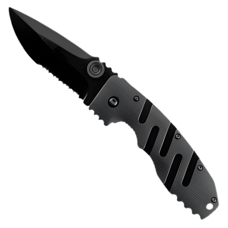 Coltello Da Tasca Ausonia 'Stealth' | Lama In Acciaio Inox Speciale | Manico Fibra G10 Ergonomico