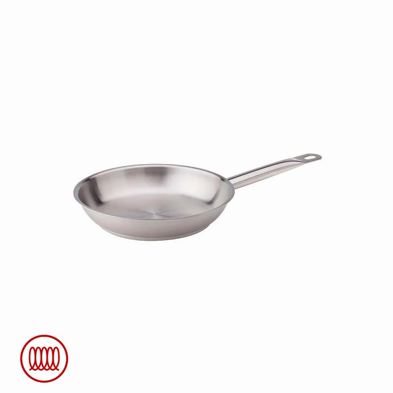 Acciaio Inox Padella Bassa Induzione Con Manico Tubolare