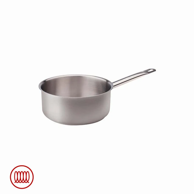 Acciaio Inox Casseruola Bassa Induzione Con Manico Tubolare