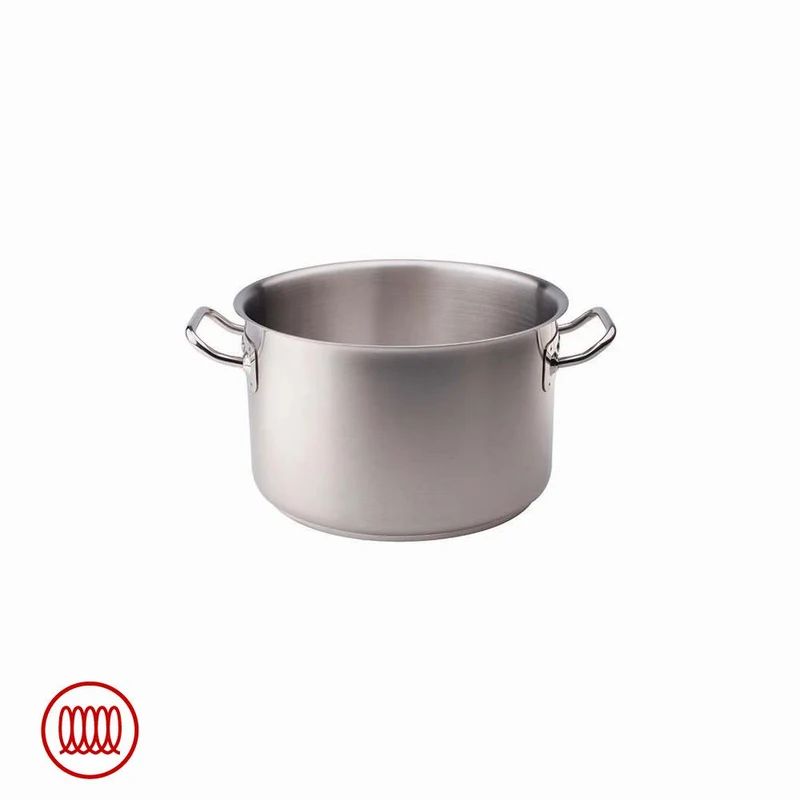 Acciaio Inox Casseruola Alta Induzione Con Due Maniglie