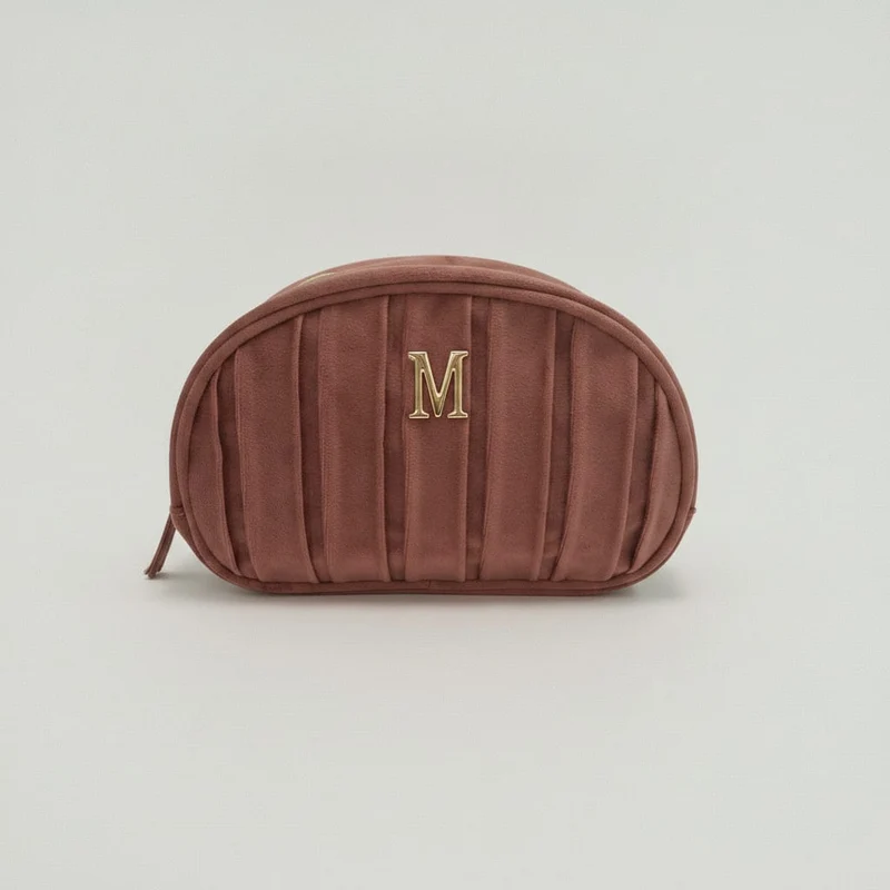 Necessaire in velluto con lettera - Var 5