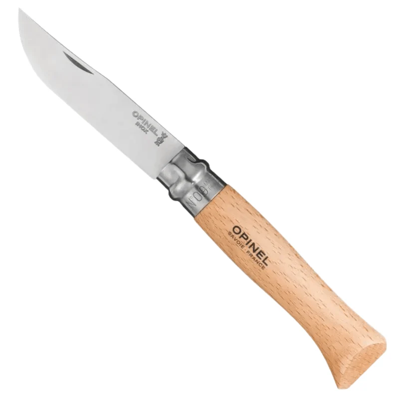 Coltello Multiuso Opinel Lama In Acciaio Inox Affilata | Manico Ergonomico In Legno Naturale