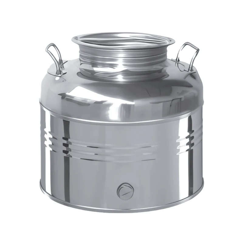 Bidone Professionale Olivari Per Olio | Fusto In Acciaio Inox 304/441Li | Capacità 15/30/50 Litri