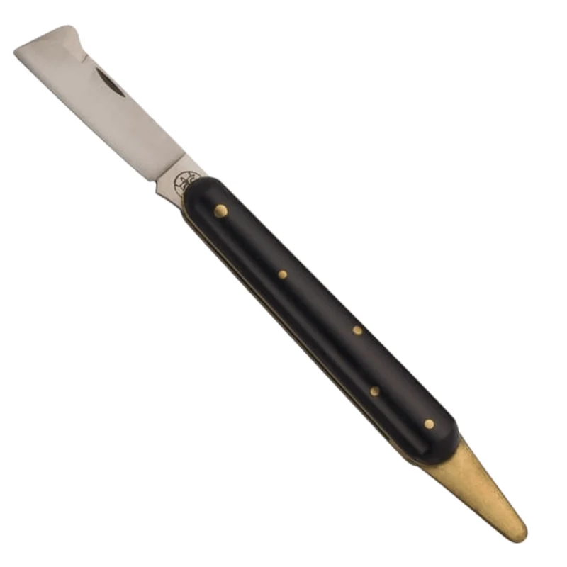 Coltello Da Innesto Due Buoi 202 Super Simply | Salvagemma In Ottone | Lama C70 | Manico Nylon Max!