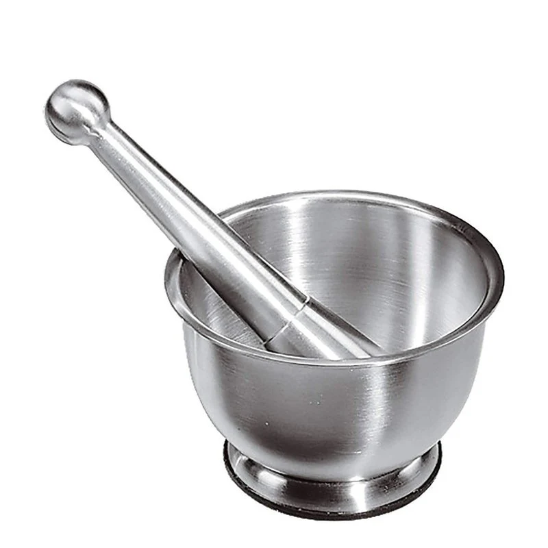 Mortaio Con Pestello In Acciaio Inox