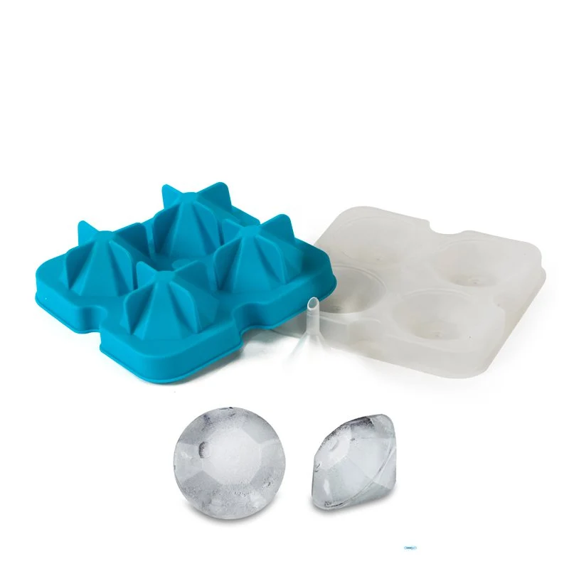 4 Forme - Mixage Stampo Diamanti Ghiaccio In Silicone