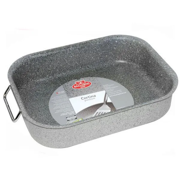 30x22 cm - Cortina Granitium Teglia Rettangolare Antiaderente In Alluminio