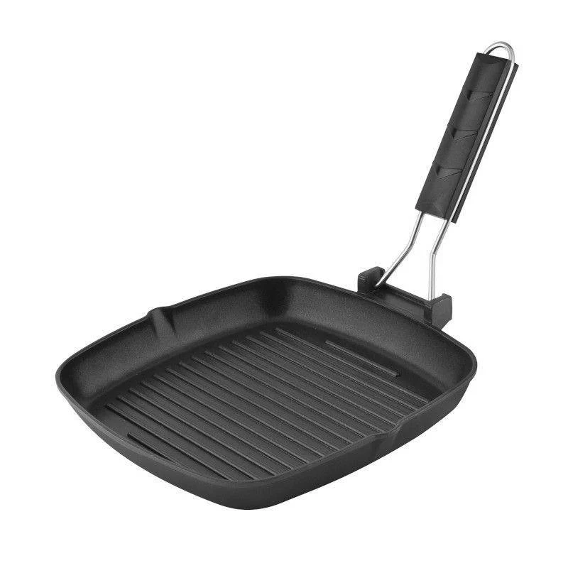 26 cm - Lightgrill Bistecchiera Quadrata In Alluminio