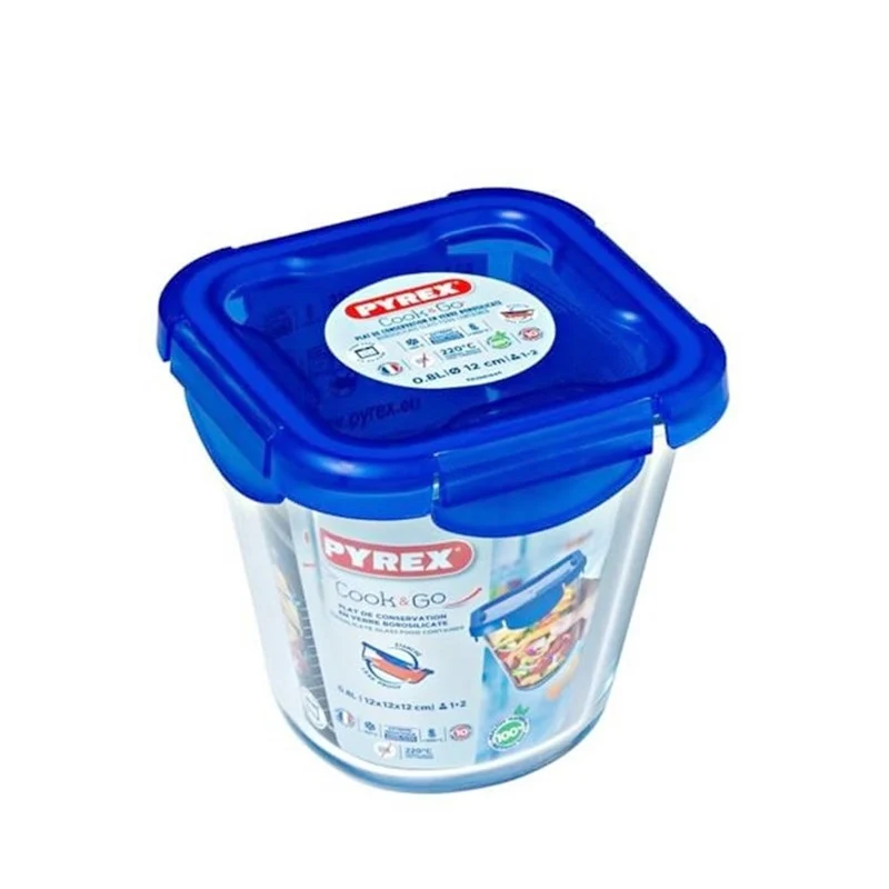 Cook & Go Contenitore Per Alimenti Ermetico Rotondo In Vetro Borosilicato