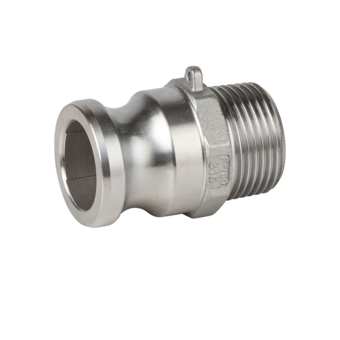Kamlock macho con rosca macho Tipo F inox A-316