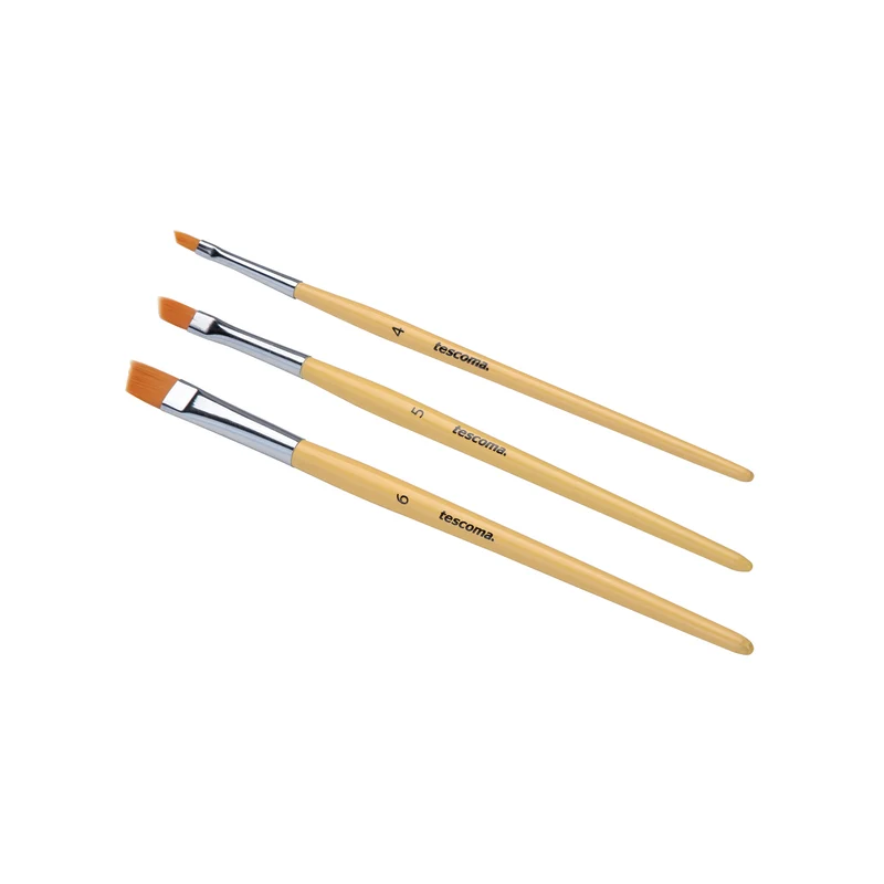 Set 3 Pennelli Decora Torte Piatti