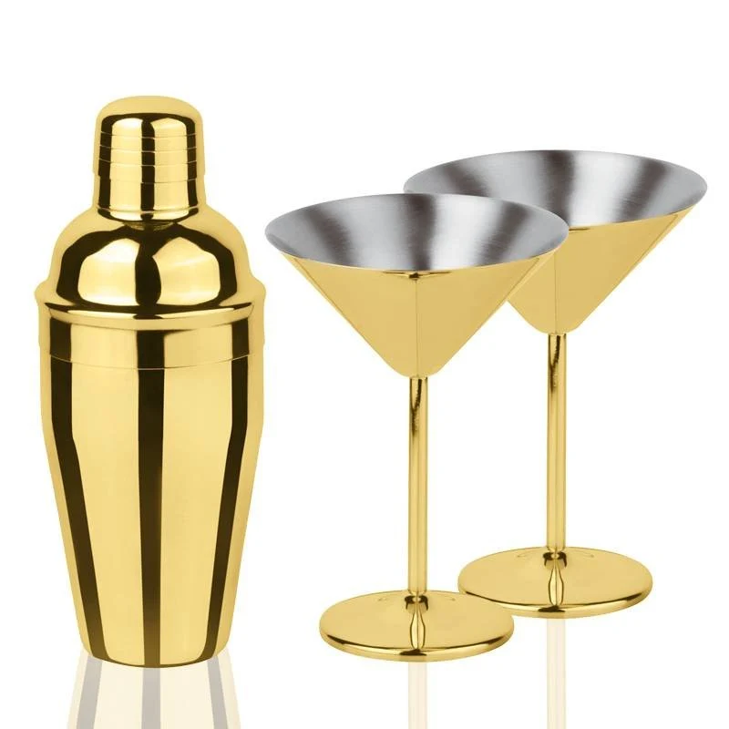 Martini Set Mixology In Acciaio Inox Set 3 Pz