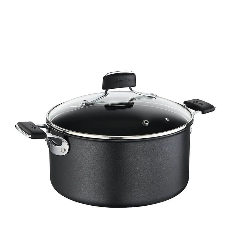 Tempra Titanium Extreme Casseruola Alta Antiaderente In Alluminio Con Coperchio