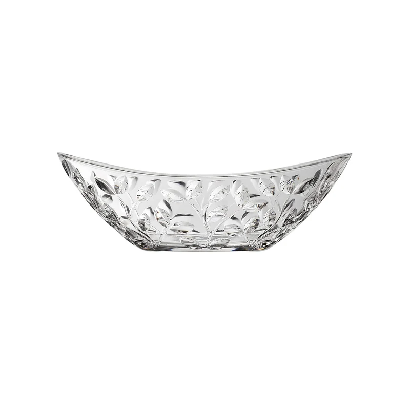 Centro Tavola In Vetro Sonoro Ovale Laurus 34cm