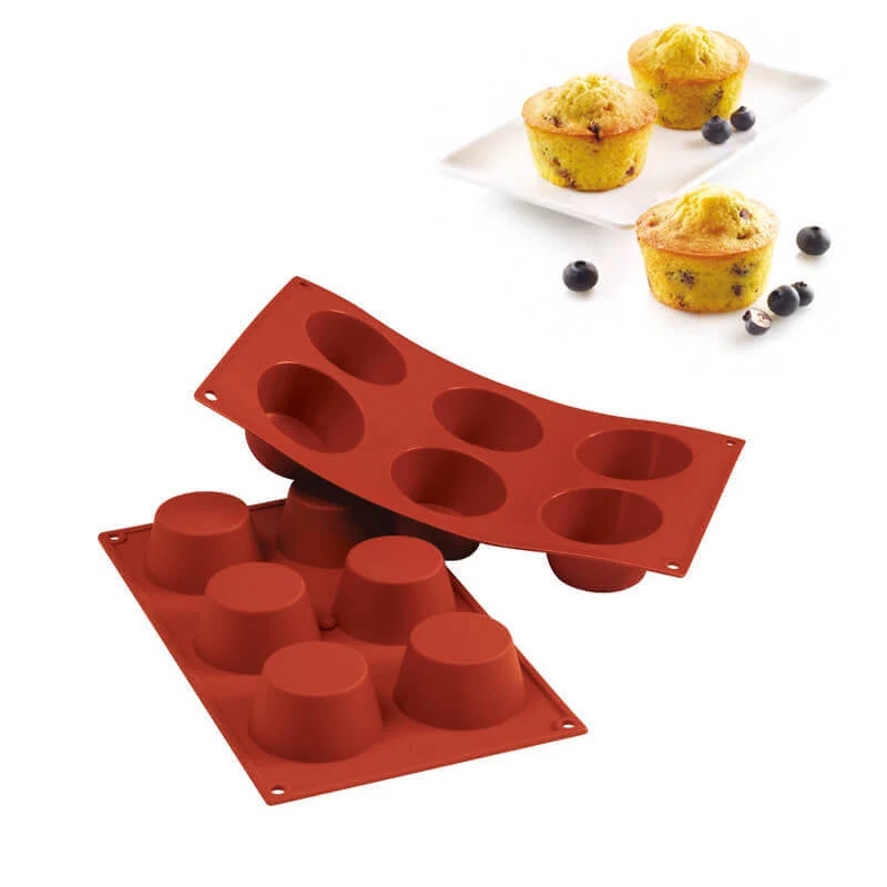 6 Forme Classic Stampo Muffin In Silicone