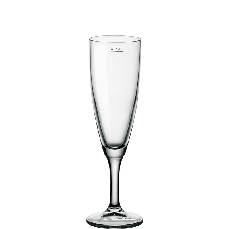 15 cl - Prosecco Calice Flute in Vetro - Set 12 Pezzi