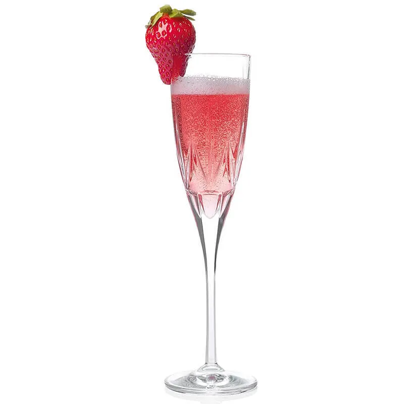 15 cl - RCR Chic Calice Flute in Vetro - Set 6 Pezzi