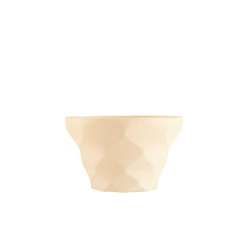 20 cl - Maeva Diamant Coppa Gelato Sfaccettato in Vetro Opale - Set 6 Pezzi