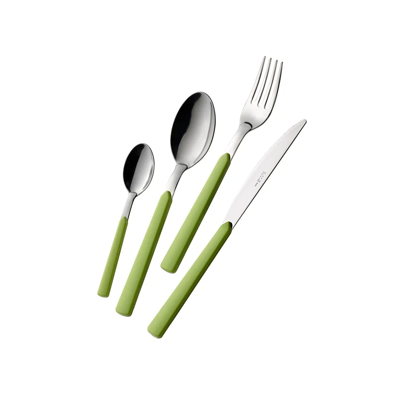 Set 24 Posate In Acciaio Fast Verde